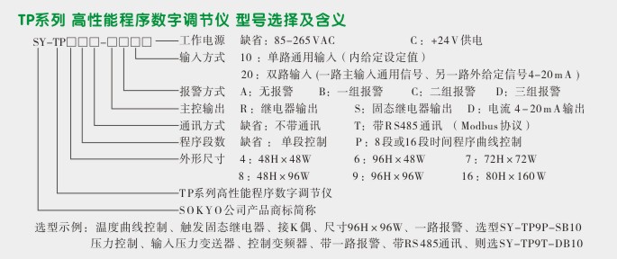 程序调节器,TP9数字调节仪选型图 程序调节器,TP9数字调节仪选型图